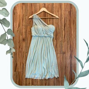 Sage Green David's Bridal Bridesmaid Dress